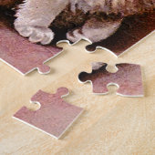 ヴィンテージネコとブルーボウ ジグソーパズル (側面)