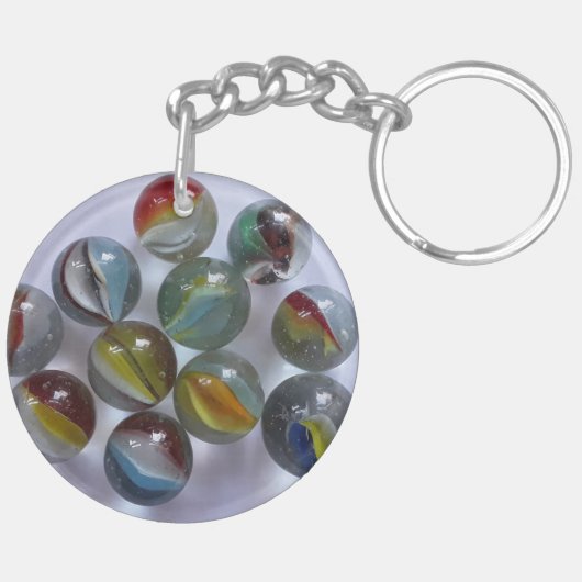 ヴィンテージネコの目の大理石 キーホルダー (裏面右)