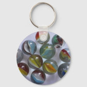 ヴィンテージネコの目の大理石 キーホルダー (正面)