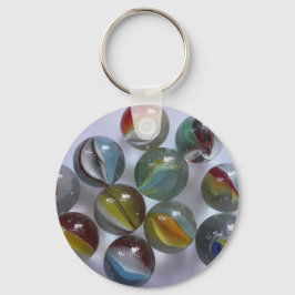 ヴィンテージネコの目の大理石 キーホルダー