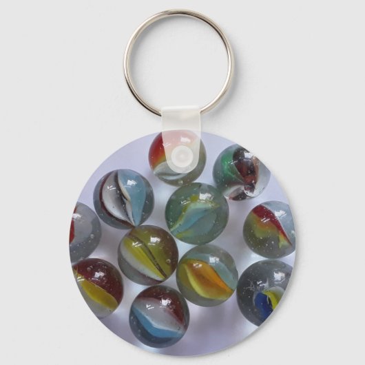 ヴィンテージネコの目の大理石 キーホルダー (裏面)