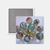 ヴィンテージネコの目の大理石 マグネット (正面/裏面)