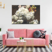 ヴィンテージネストゲラン花瓶の中で後方 キャンバスプリント (インサイチュ (リビング))