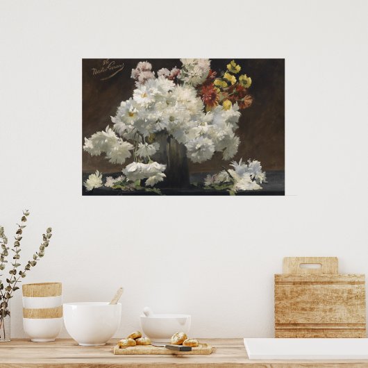 ヴィンテージネストゲラン花瓶の中で後方 ポスター (キッチン)