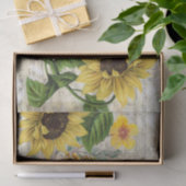 ヴィンテージネストサンフラワーミュージックティッシュペーパー 薄葉紙 (ギフト)