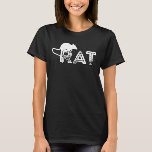 ヴィンテージネズミ齧歯動物性ラットオーナーマウスラットラブ Tシャツ