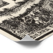 ヴィンテージネバダの写真地図(1907) ポスター (角)