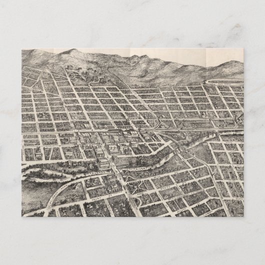 ヴィンテージネバダの写真地図(1907) ポストカード (正面)