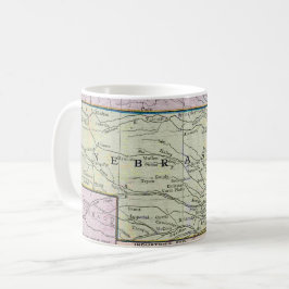 ヴィンテージネブラスカの地図 コーヒーマグカップ