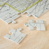 ヴィンテージネブラスカの地図（1889年） ジグソーパズル (側面)