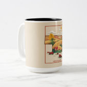 ヴィンテージネブラスカハートランドファームシーン ツートーンマグカップ (正面左)