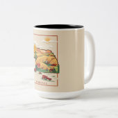 ヴィンテージネブラスカハートランドファームシーン ツートーンマグカップ (正面右)