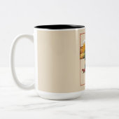 ヴィンテージネブラスカハートランドファームシーン ツートーンマグカップ (左)