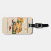 ヴィンテージネブラスカハートランドファームシーン ラゲッジタグ (正面横)