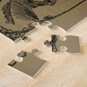 ヴィンテージネブラスカ地図(1912) – タン ジグソーパズル (側面)