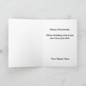 ヴィンテージネービー軍隊クリスマスカード シーズンカード (内部)