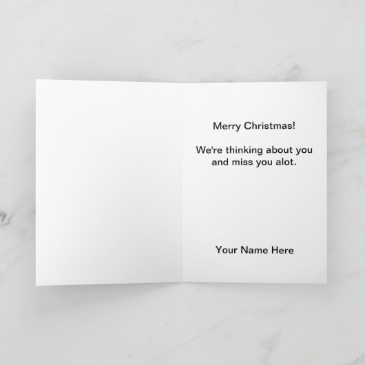 ヴィンテージネービー軍隊クリスマスカード シーズンカード (内部)