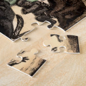 ヴィンテージノアの箱舟by Currier & Ives Poster ジグソーパズル (側面)