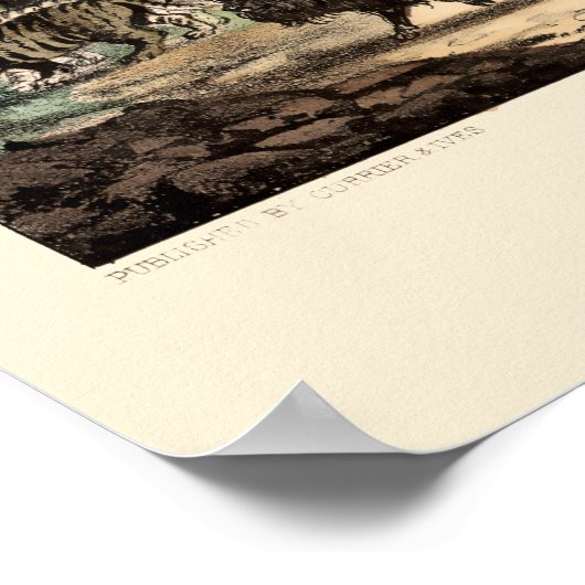 ヴィンテージノアズアークバイキュリエ&イヴ ポスター (角)