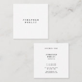 ヴィンテージノスタルジッククラシックレトロルックリエレガントンク スクエア名刺 (正面/裏面)