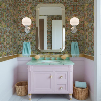 ヴィンテージノスタルジックチンツィフローラ&予測できなプリントワ 壁紙