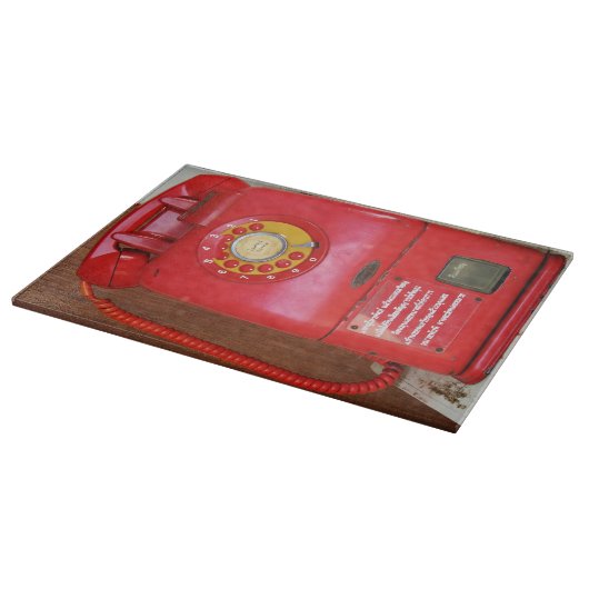 ヴィンテージノスタルジック旧クラシックレトロ電話 カッティングボード (角)