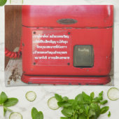 ヴィンテージノスタルジック旧クラシックレトロ電話 キッチンタオル (折り畳み)