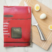 ヴィンテージノスタルジック旧クラシックレトロ電話 キッチンタオル (四つ折り)