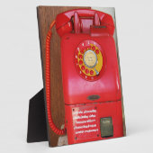 ヴィンテージノスタルジック旧クラシックレトロ電話 フォトプラーク (側面)