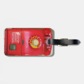 ヴィンテージノスタルジック旧クラシックレトロ電話 ラゲッジタグ (裏面横)