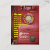 ヴィンテージノスタルジック旧クラシックレトロ電話 名刺 (正面)