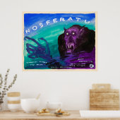 ヴィンテージノスフェラトゥウォーターカラー ポスター (キッチン)