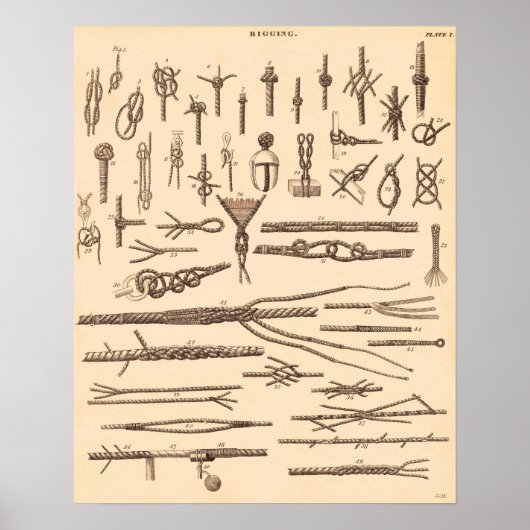 ヴィンテージノットとリギング ポスター (正面)