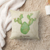 ヴィンテージノパルカクタス水彩 クッション (ブランケット)