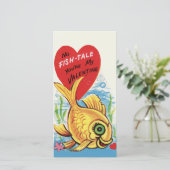 ヴィンテージノフィッシュテールキュートカスタムレトロバレンタイン シーズンカード (スタンド正面)