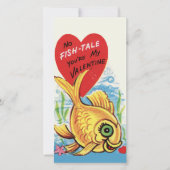 ヴィンテージノフィッシュテールキュートカスタムレトロバレンタイン シーズンカード (正面)