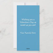 ヴィンテージノフィッシュテールキュートカスタムレトロバレンタイン シーズンカード (裏面)