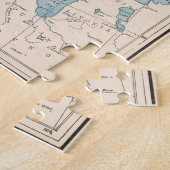 ヴィンテージノルウェーとスウェーデンの地図（1893年） ジグソーパズル (側面)