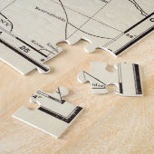 ヴィンテージノルウェーとスウェーデンの地図(1895年) ジグソーパズル (側面)