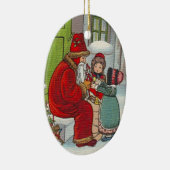 ヴィンテージノルウェーのクリスマスオーナメント セラミックオーナメント (右)