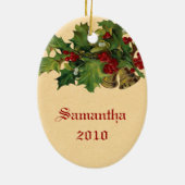 ヴィンテージノルウェーのクリスマスオーナメント セラミックオーナメント (裏面)