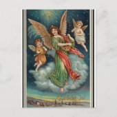 ヴィンテージノルウェーのクリスマス挨拶 シーズンポストカード (正面)