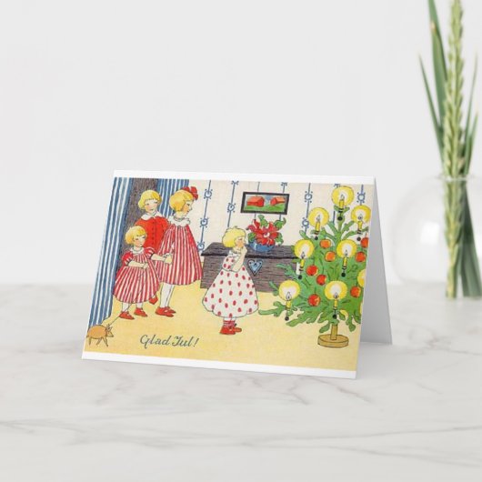 ヴィンテージノルウェージャージュルクリスマスカード シーズンカード (正面)
