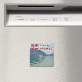 ヴィンテージノルウェースカンジナビアフィヨルド旅行記念品 マグネット (インサイチュ (食洗機))