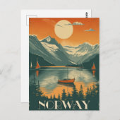 ヴィンテージノルウェー旅行 ポストカード (正面/裏面)