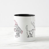 ヴィンテージノルウェー食べ物を与え格言ズキャット – Mag マグカップ (中央)