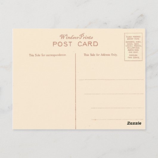 ヴィンテージノルウェー、オスロの彫刻公園 ポストカード (裏面)