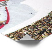 ヴィンテージノルウェー、オスロ五輪競技場、スキージャンプ ポスター (角)