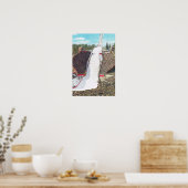 ヴィンテージノルウェー、オスロ五輪競技場、スキージャンプ ポスター (キッチン)