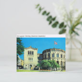 ヴィンテージノルウェー、オスロ国民議会 ポストカード (スタンド正面)